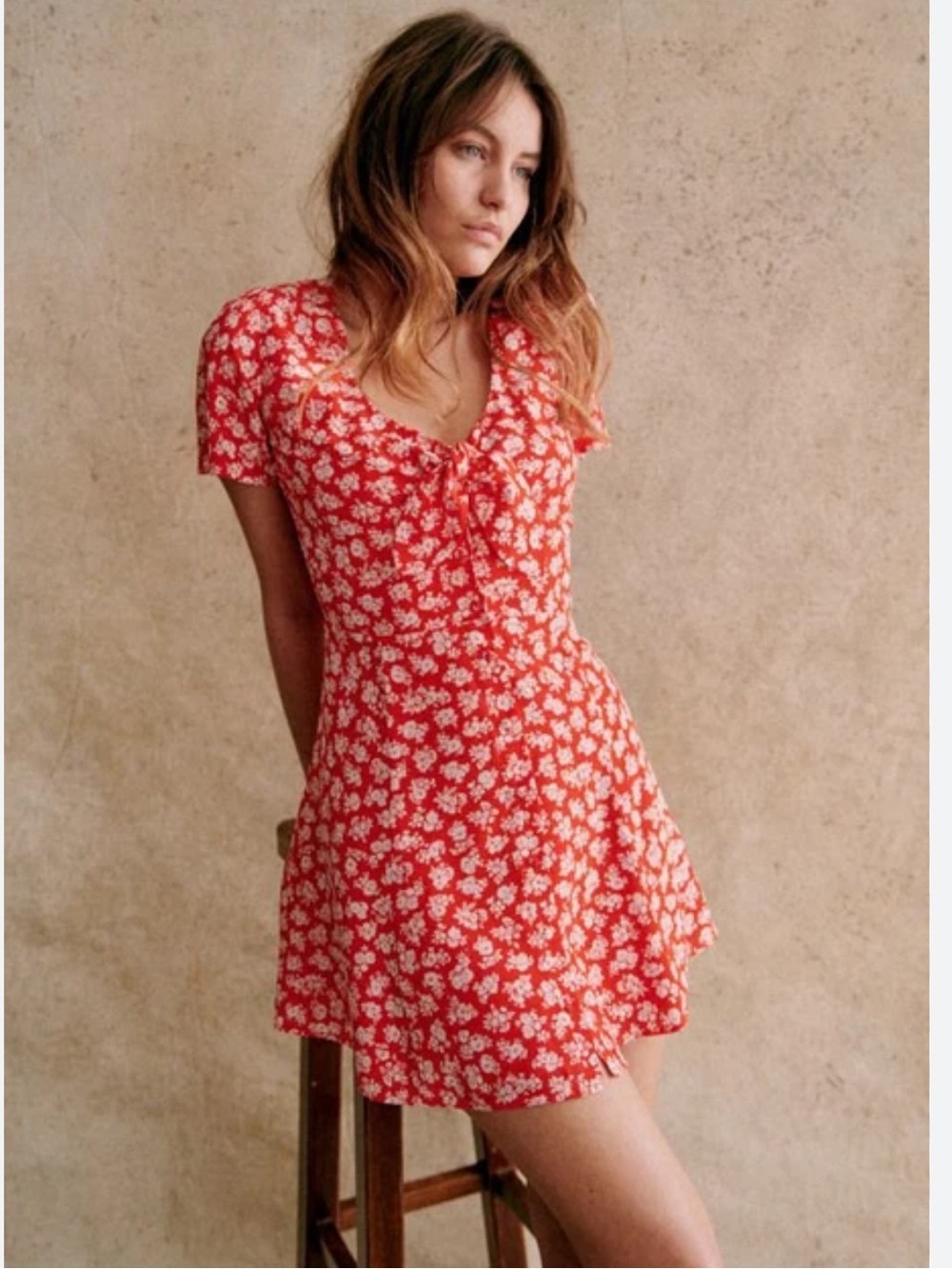 🌹 Sézane Norbela Mini Dress — Size 38 (EU), Worn Once, Archived